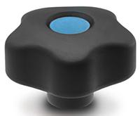 169894-c9 Elesa 169894-C9 Black Hex Clamping Knob, M8, Threaded Hole