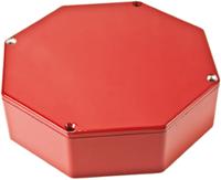 1590stpcrd Hammond 1590 Series Red Die Cast Aluminium Enclosure, IP54, Red Lid, 132.78 x 132.78 x 39.2mm