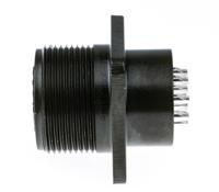 ms3102a-18-1s Amphenol Industrial, MS3102A, Copper Alloy 10 Way Box Mount MIL Spec Circular Connector Receptacle, Socket