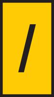 531-07961-hods85-pvc-ye HellermannTyton HODS85 Slide On Cable Marker, Black on Yellow, Pre-printed "/", 1.8 → 6.3mm Cable, 531-07961