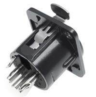 208-5197 RS PRO Panel Mount XLR Connector, Female, 50 V, 4 Way, Silver Plating