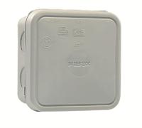 jb-25-g Fibox Light Grey Polypropylene Junction Box, IP65, 90 x 90 x 49mm