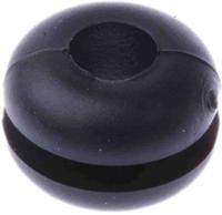543-197 RS PRO Black PVC 6.4mm Cable Grommet for Maximum of 4mm Cable Dia.