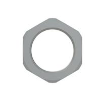 gmn-m25 PMA Locknut, Conduit Fitting, 5mm Nominal Size, M25, Polyamide 6, Grey