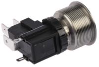 175-8051 RS PRO Illuminated Push Button Switch, Latching, Panel Mount, 19.1mm Cutout, SPDT, White LED, 250 / 125V ac, IP67