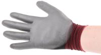 11601070 Ansell Black Nylon Work Gloves, Polyurethane Coating