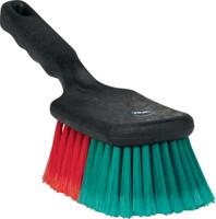 522752 Vikan Soft Bristle Black Scrubbing Brush, 45mm bristle length, Polyester bristle material