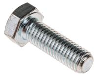 527-511 RS PRO Bright Zinc Plated Steel, Hex Bolt, M8 x 25mm