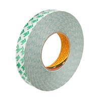 9087-25mmx50m 3M 9087 White Double Sided Plastic Tape, 0.26mm Thick, 5.2 N/cm, PVC Backing, 25mm x 50m