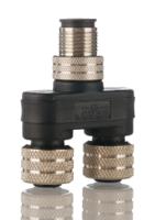 1200685105 Brad from Molex 4 Pole M12 Plug to 4 Pole M12 Socket Adapter