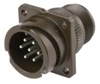 97b-3100a-16s-1p Amphenol Limited, 97B, Brass 7 Way Wall Mount MIL Spec Circular Connector Receptacle, Pin Contacts,Shell Size 16S,