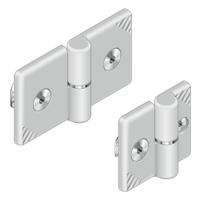 3842543326 Bosch Rexroth Die-Cast Aluminium Flag Hinge with a Lift-off Pin, Screw Fixing, 40mm x 45mm x 5mm