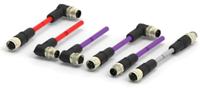 taa545b1411-002 TE Connectivity 4 way M12 to 4 way M12 Bus Cable, 1 m