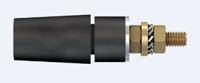 233050-21 Staubli Black Female Banana Socket, 4 mm Connector, Bolt Termination, 32A, 600V, Gold Plating