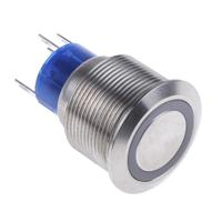 175-9735 RS PRO Illuminated Push Button Switch, Momentary, Panel Mount, 22.2mm Cutout, SPDT, Red LED, 250V ac, IP67