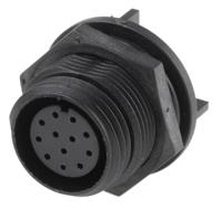 px041312s Bulgin Circular Connector, 12 Contacts, Rear, Miniature Connector, Socket, Female, IP68, Buccaneer 400 Series