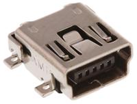 1734035-2 TE Connectivity Right Angle, SMT, Socket Type B 2.0 USB Connector