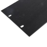 439-3334 RS PRO Black Aluminium Front Panel, 3U, Shielded, 12.7 x 74mm