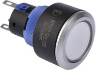 175-8899 RS PRO Illuminated Push Button Switch, Momentary, Panel Mount, 22.2mm Cutout, DPDT, Red LED, 250V ac, IP65