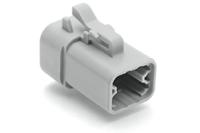 atp06-4s Amphenol Industrial, ATP Automotive Connector Plug Grey Cable Mount 4 Way, Crimp Termination ATP06-4S