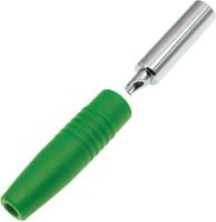 208-0248 RS PRO Green Female Banana Socket, 4 mm Connector, Solder Termination, 24A, 30V, Nickel Plating
