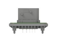 2-2378187-1 TE Connectivity 2-23781 Series Vertical Panel PCB Header, 10 Contact(s), 6 mm Pitch, 2 Row, Shrouded
