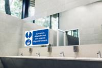 201-3310 RS PRO PVC Mandatory Hygiene Sign With French Text, 300 x 200mm