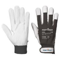 a250bkrxxl Portwest Hand Protection Blue Cotton, Leather, Polyester Work Gloves, Size 2XL