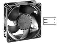 axiaci120-00206 ebm-papst AxiACi 120 Series Axial Fan, 115 V ac, 230 V ac, AC Operation, 138m³/h, 4.4W, IP65, 120 x 120 x 38mm