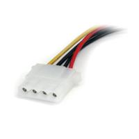 lp4satafm6in StarTech.com Male SATA Power to Female LP4  Cable, 6in