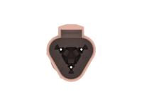 dt04-3p-tn09 TE Connectivity, DT04-3P Automotive Connector Plug Brown Cable 3 Way, Cable Termination DT04-3P-TN09