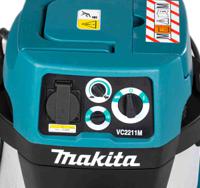 vc2211mx12 Makita VC2211MX1/2 Cylinder Wet and Dry Vacuum Cleaner for Dust Extraction, 5m Cable, 240V ac, UK Plug