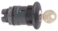 zb5as12 Schneider Electric Harmony XB5 Series Black Key Release Push Button Head, 22mm Cutout, IP66, IP67, IP69K