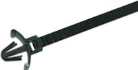 111-85460-t50sl6-pa66-bk HellermannTyton Cable Tie, 165mm x 4.6 mm, Black Polyamide 6.6 (PA66), Pk-100