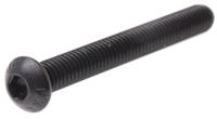 822-9136 RS PRO Black, Self-Colour Steel Hex Socket Button Screw, ISO 7380, M6 x 50mm