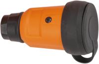 9837554 brennenstuhl French Mains Plug & Socket, 16A Black, Orange, Cable Mount, 250 V