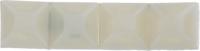 666-751 RS PRO Self Adhesive Natural Cable Tie Mount 13 mm x 13mm, 2.5mm Max. Cable Tie Width