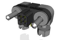 mhdas2m004yce11 Amphenol Socapex MHDAS Series Right Angle PCB PCB Header, 4 Contact(s), 1.27 mm Pitch, 2 Row, Shrouded
