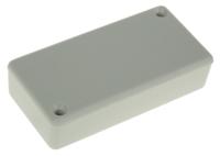 1551kgy Hammond 1551 Series Grey ABS Enclosure, IP54, Grey Lid, 80 x 40 x 20mm