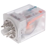 r15-2012-23-1012-wtl Relpol Plug In Power Relay, 12V dc Coil, 10A Switching Current, DPDT
