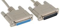 11013630-50 Roline Male 25 Pin D-sub to Female 25 Pin D-sub Serial Cable, 3m