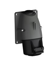2cma193107r1000 Amphenol Industrial, 2CMA1 IP44 Black Wall Mount 3P+E Industrial Power Socket, Rated At 16A, 500 V