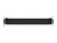 234208-e ERNI 234208 Series Vertical Surface PCB Header, 50 Contact(s), 1.27 mm Pitch, 2 Row, Shrouded