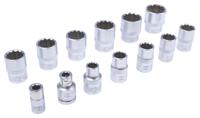 253-166 RS PRO 40-Piece Metric 3/8 in Standard Socket/Bit Set with Ratchet