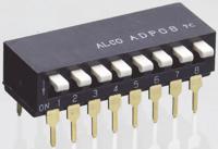 adp0804 TE Connectivity 8 Way Through Hole DIP Switch 8P, Piano Actuator