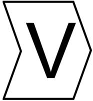 901-10281 HellermannTyton Helagrip Slide On Cable Markers, Black on White, Pre-printed "V", 1 → 3mm Cable,