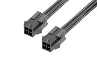2147571041 Molex 4 Way Male Micro-Fit 3.0 to 4 Way Male Micro-Fit 3.0 Wire to Board Cable, 150mm