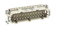 09330242601 HARTING Heavy Duty Power Connector Insert, 16A, Male, Han E Series, 24 Contacts