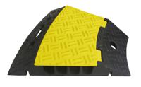 252-2826 RS PRO Black/Yellow Cable Cover in Rubber, 35mm Inside dia.