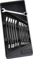 50-c-j12m SAM 12-Piece Combination Ratchet Spanner Set, 8 → 19 mm